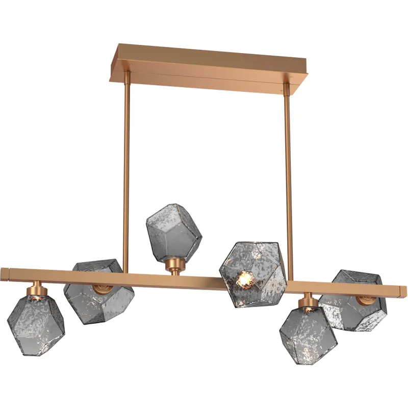 Gem LED 38.3 inch Salt White Chandelier Ceiling Light, Twisted Branch