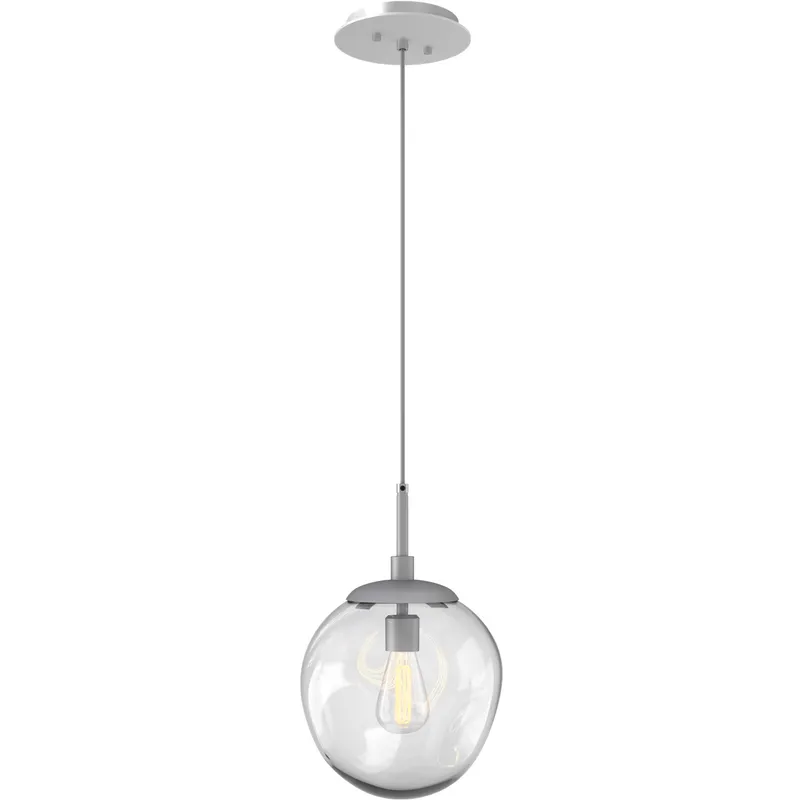 Aster Incandescent 1 Light 10 inch Classic Silver Pendant Ceiling Light in Clear Aster