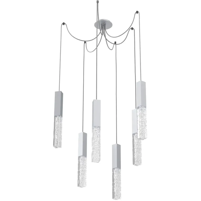 Axis LED 11 inch Classic Silver Swag Multi-Pendant Ceiling Light