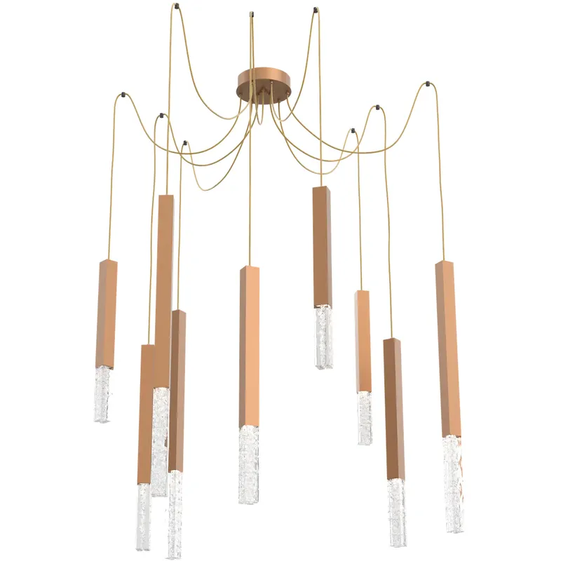 Axis XL LED 11 inch Novel Brass Swag Multi-Pendant Ceiling Light