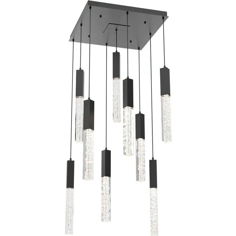 Axis LED 24 inch Matte Black Multi-Pendant Ceiling Light