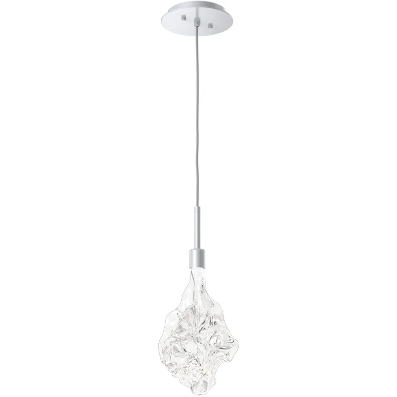 Blossom LED 6 inch Classic Silver Pendant Ceiling Light in 3000K LED, Single