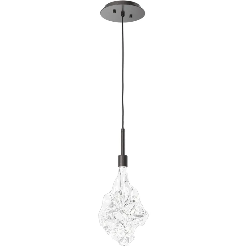 Blossom LED 6 inch Graphite Pendant Ceiling Light in 2700K LED, Single