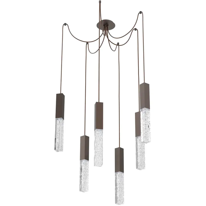 Axis LED 11 inch Flat Bronze Swag Multi-Pendant Ceiling Light