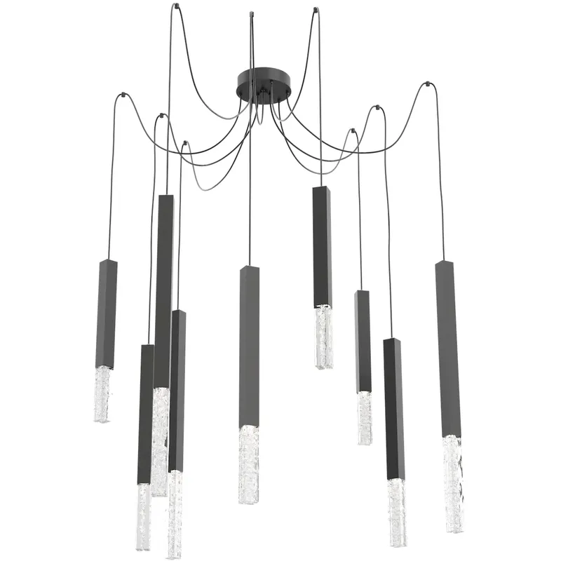 Axis XL LED 11 inch Matte Black Swag Multi-Pendant Ceiling Light