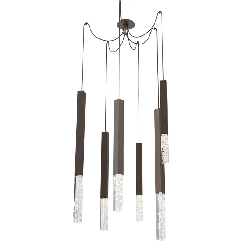 Axis XL LED 11 inch Flat Bronze Swag Multi-Pendant Ceiling Light