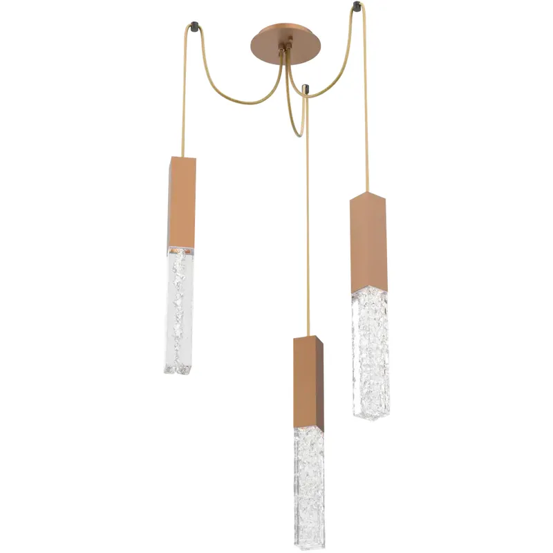 Axis LED 11 inch Novel Brass Swag Multi-Pendant Ceiling Light