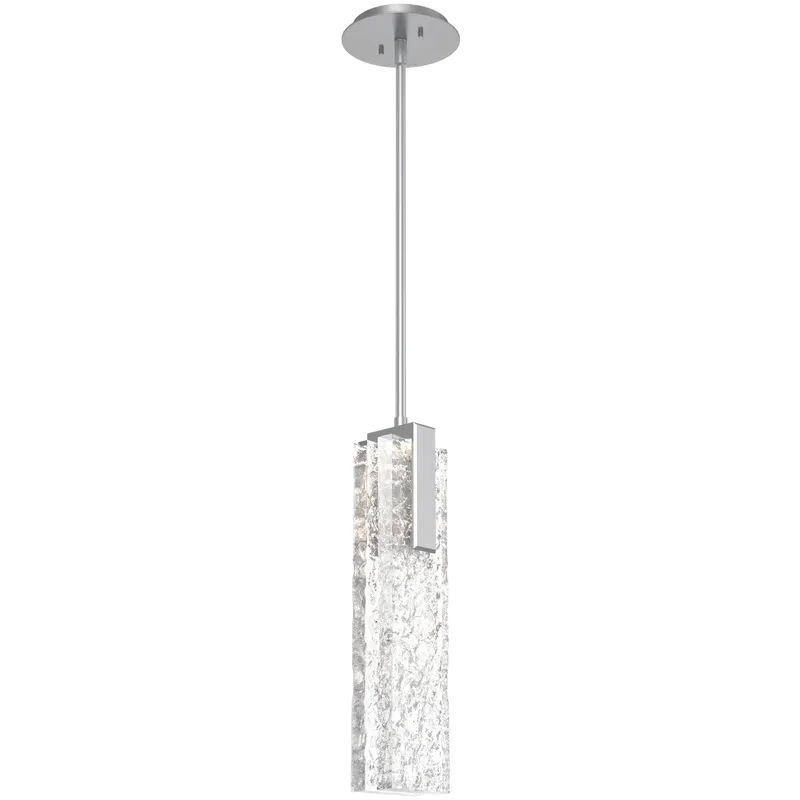 Glacier LED 4 inch Classic Silver Pendant Ceiling Light