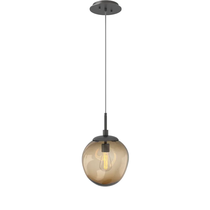 Aster Incandescent 1 Light 10 inch Graphite Pendant Ceiling Light in Bronze Aster
