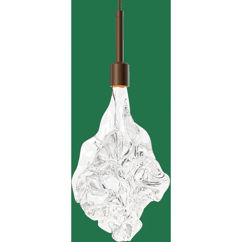 Blossom LED 6 inch Flat Bronze Pendant Ceiling Light in 2700K LED, Single