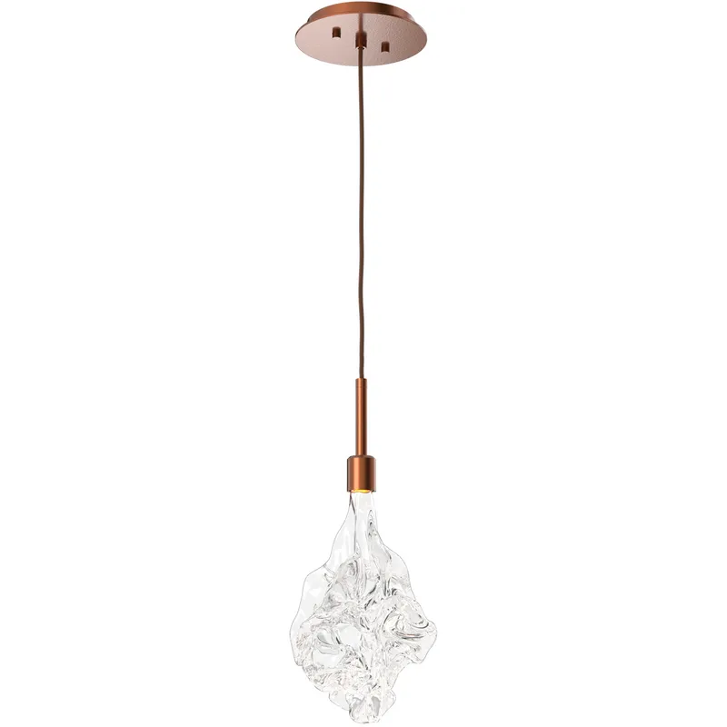 Blossom LED 6 inch Burnished Bronze Pendant Ceiling Light in 3000K LED, Single