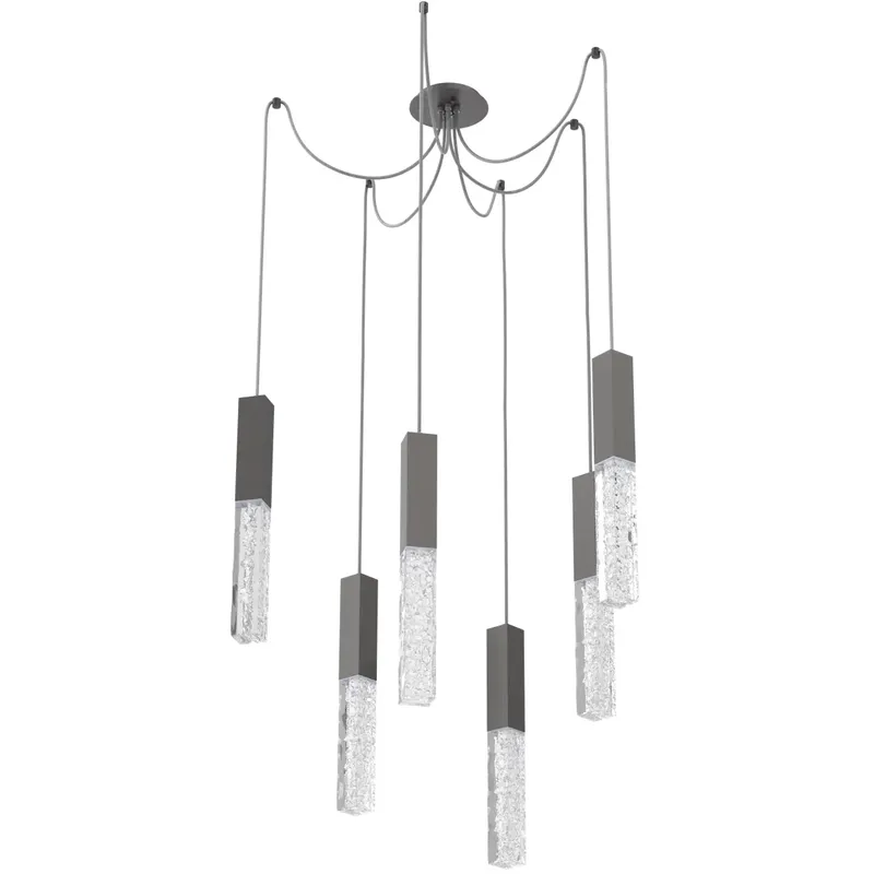 Axis LED 11 inch Graphite Swag Multi-Pendant Ceiling Light