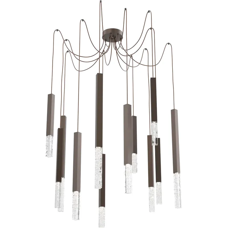 Axis XL LED 11 inch Flat Bronze Swag Multi-Pendant Ceiling Light
