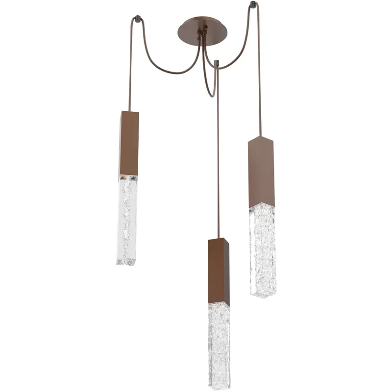 Axis LED 11 inch Burnished Bronze Swag Multi-Pendant Ceiling Light
