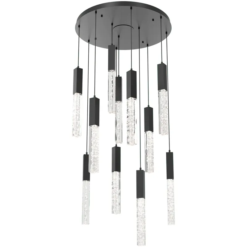Axis LED 30 inch Matte Black Multi-Pendant Ceiling Light
