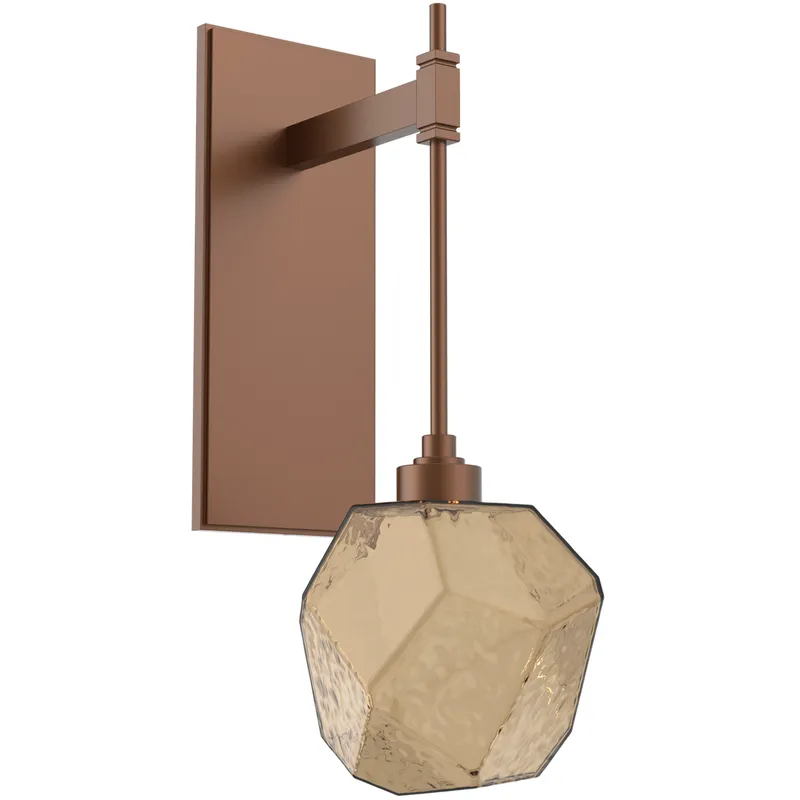 Gem LED 6.3 inch Burnished Bronze Indoor Sconce Wall Light in 2700K LED, Tempo
