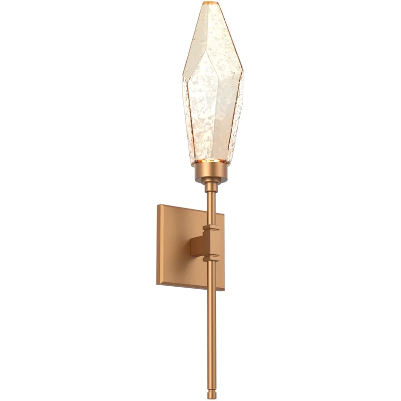 Rock Crystal LED 4.5 inch Novel Brass ADA Indoor Sconce Wall Light, Belvedere