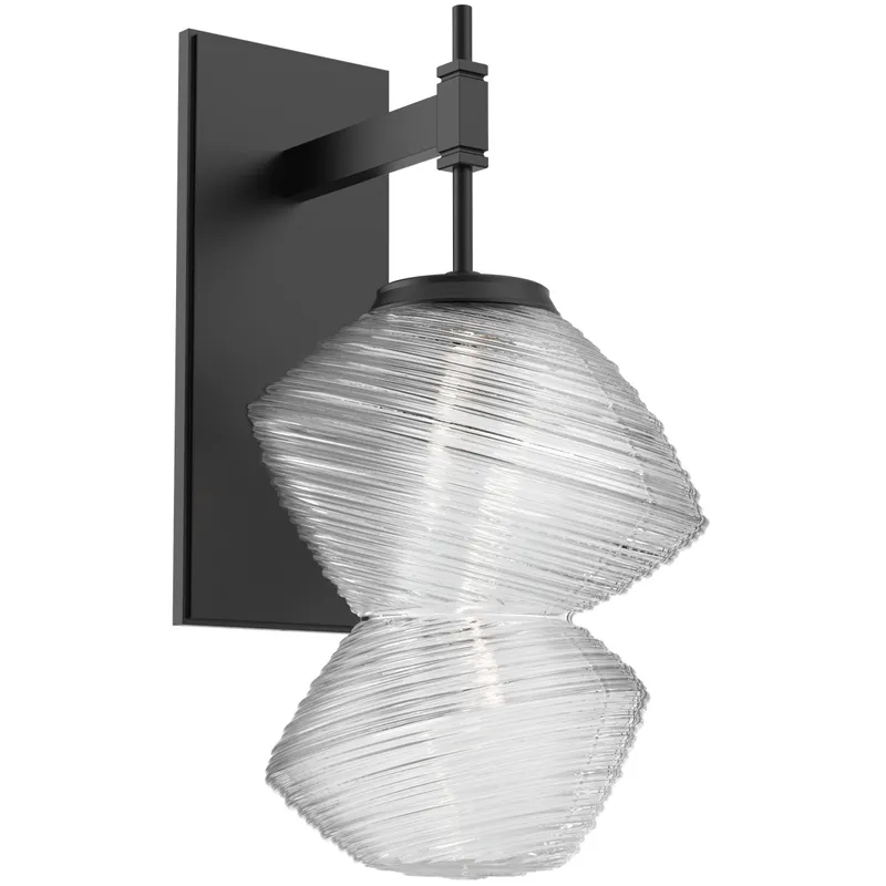 Mesa LED Matte Black Indoor Sconce Wall Light