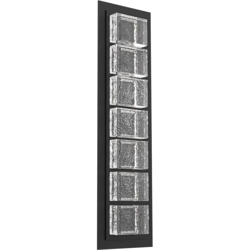 Tessera LED Matte Black Indoor Sconce Wall Light