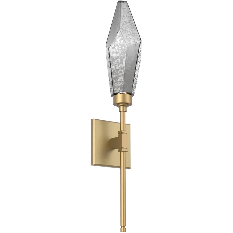 Rock Crystal LED 4.5 inch Gilded Brass ADA Indoor Sconce Wall Light, Belvedere