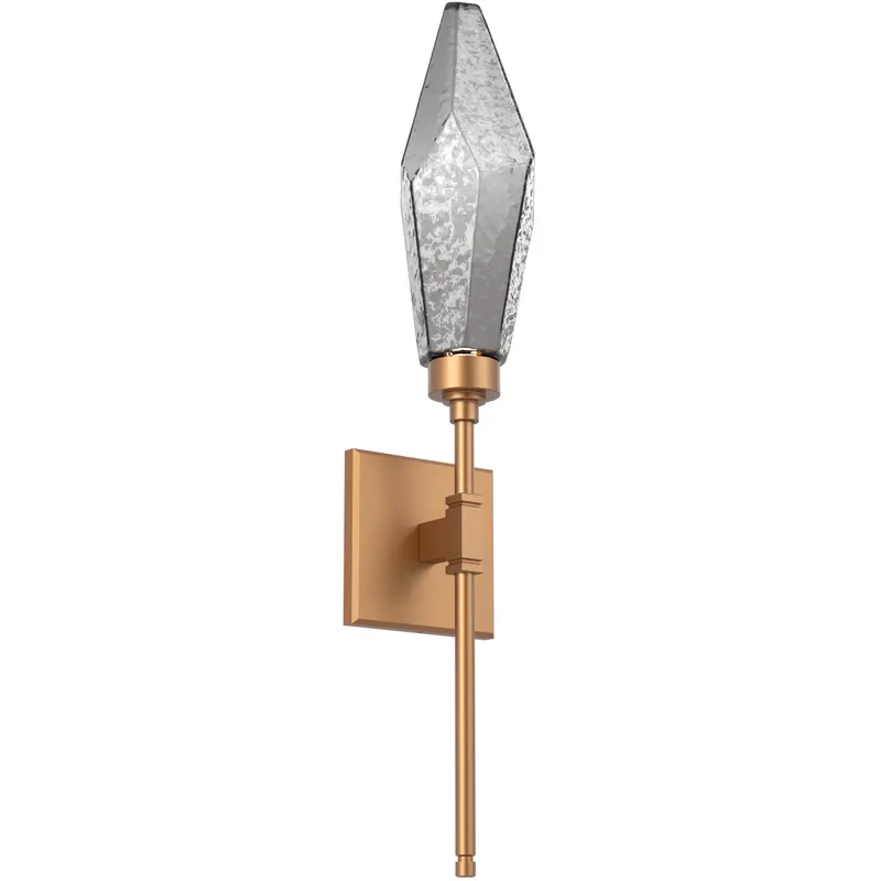 Rock Crystal LED 4.5 inch Novel Brass ADA Indoor Sconce Wall Light, Belvedere