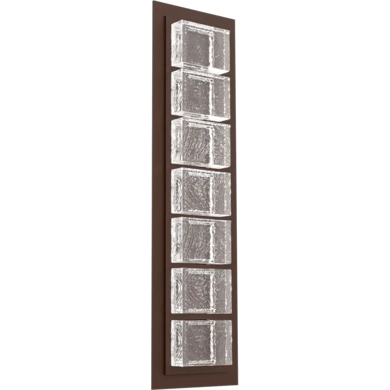 Tessera LED Flat Bronze Indoor Sconce Wall Light