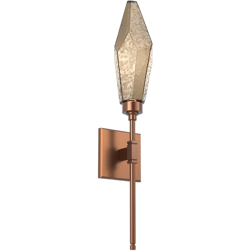 Rock Crystal LED 4.5 inch Burnished Bronze ADA Indoor Sconce Wall Light, Belvedere