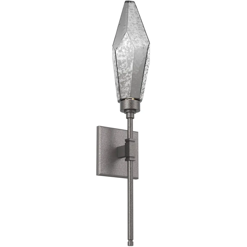 Rock Crystal LED 4.5 inch Graphite ADA Indoor Sconce Wall Light, Belvedere
