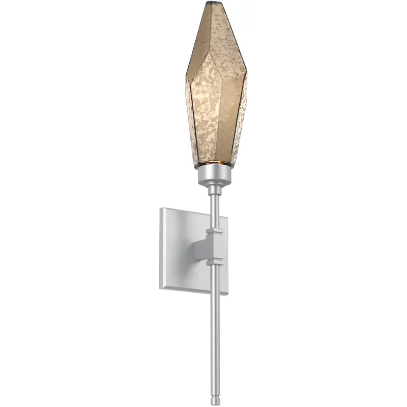 Rock Crystal LED 4.5 inch Classic Silver ADA Indoor Sconce Wall Light, Belvedere