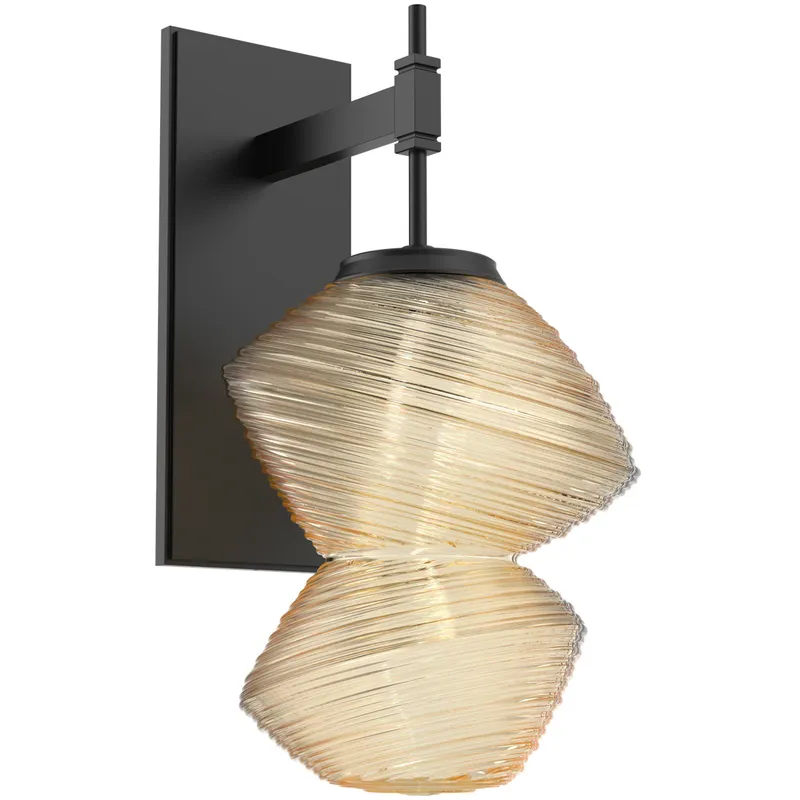 Mesa LED Matte Black Indoor Sconce Wall Light