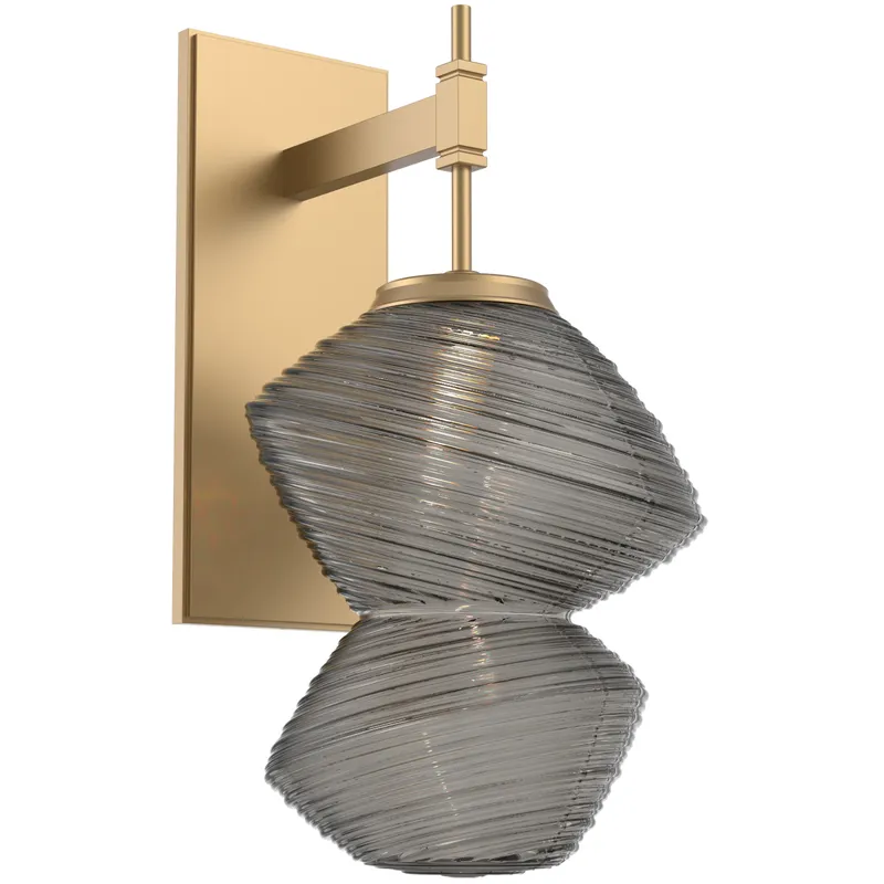 Mesa LED Gilded Brass Indoor Sconce Wall Light