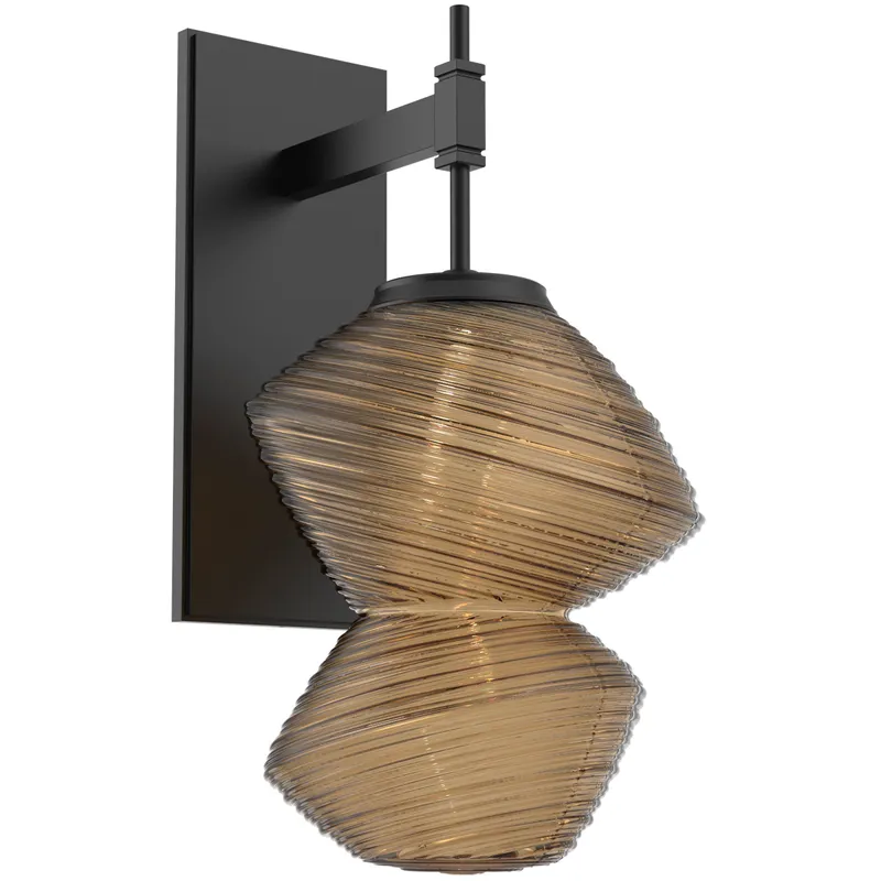 Mesa LED Matte Black Indoor Sconce Wall Light