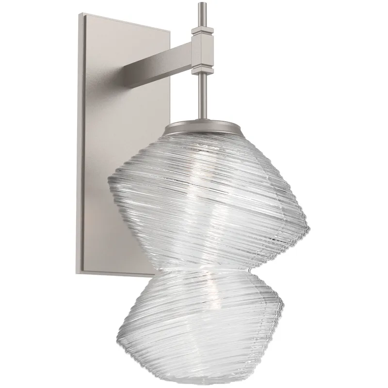 Mesa LED Beige Silver Indoor Sconce Wall Light