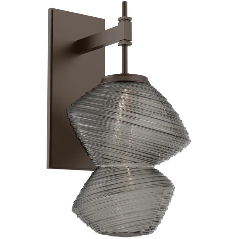 Mesa LED Flat Bronze Indoor Sconce Wall Light
