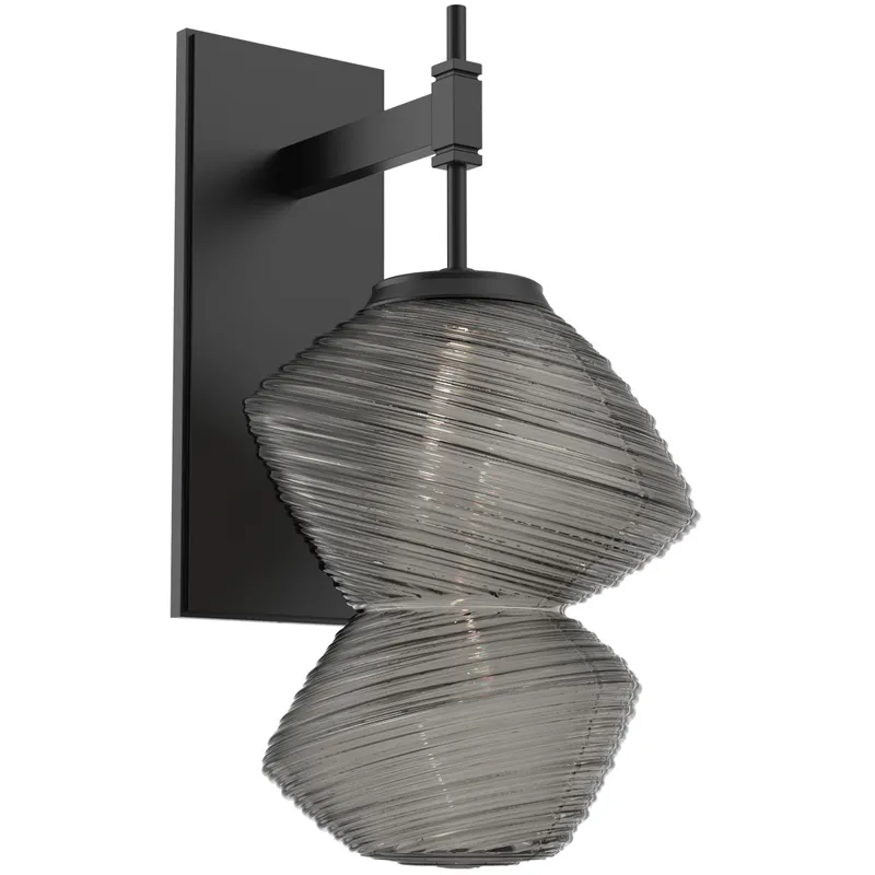 Mesa LED Matte Black Indoor Sconce Wall Light