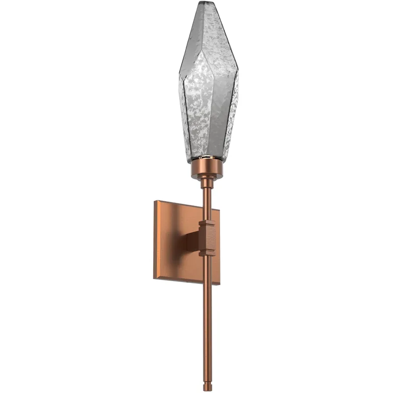 Rock Crystal LED 4.5 inch Burnished Bronze ADA Indoor Sconce Wall Light, Belvedere