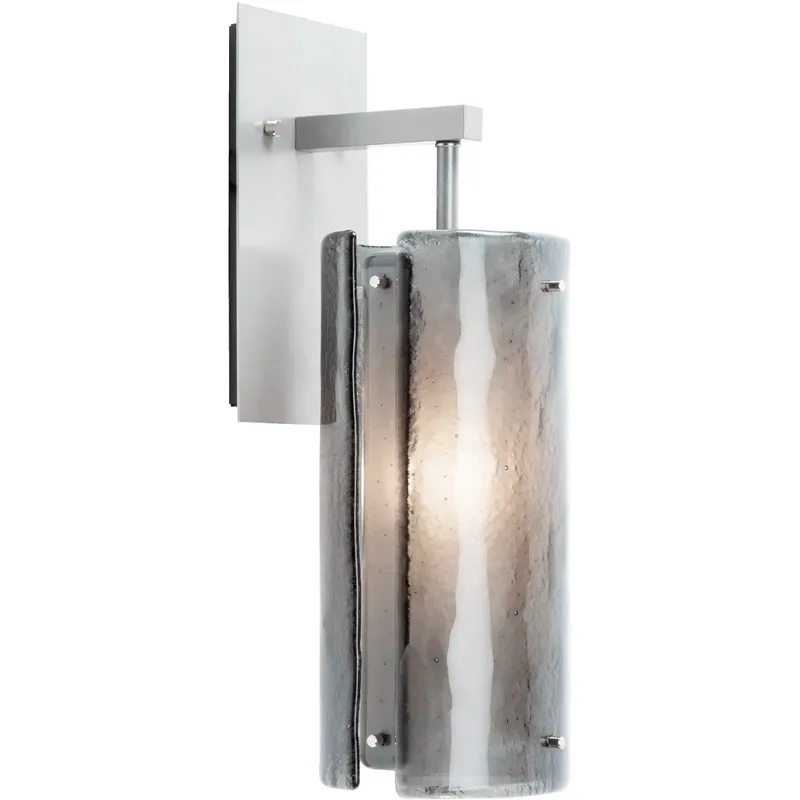 Textured Glass 1 Light 5.8 inch Flat Bronze Sconce Wall Light