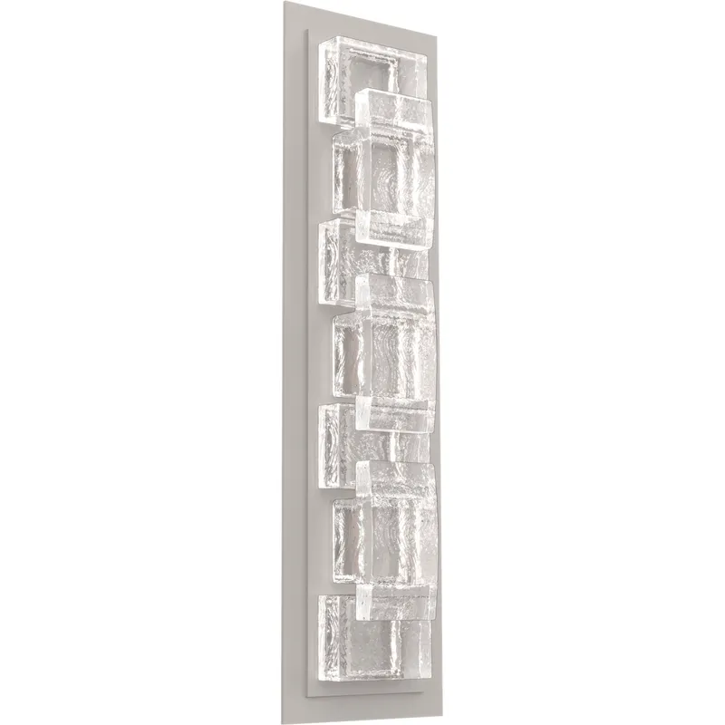 Tessera LED Beige Silver Indoor Sconce Wall Light