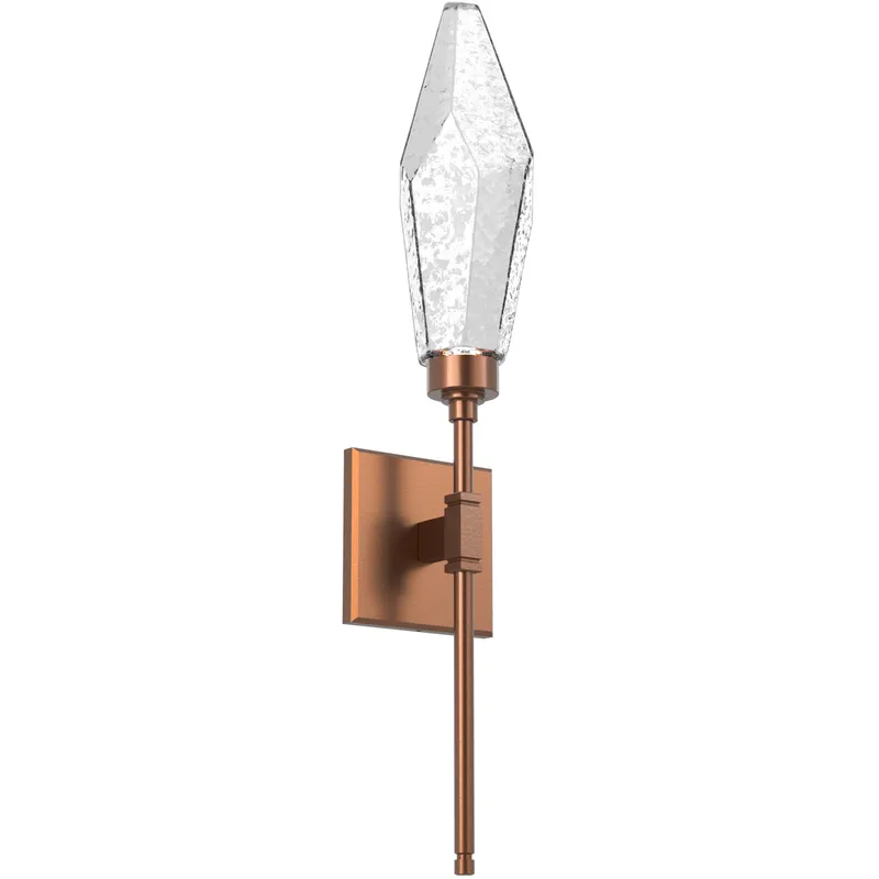 Rock Crystal LED 4.5 inch Burnished Bronze ADA Indoor Sconce Wall Light, Belvedere
