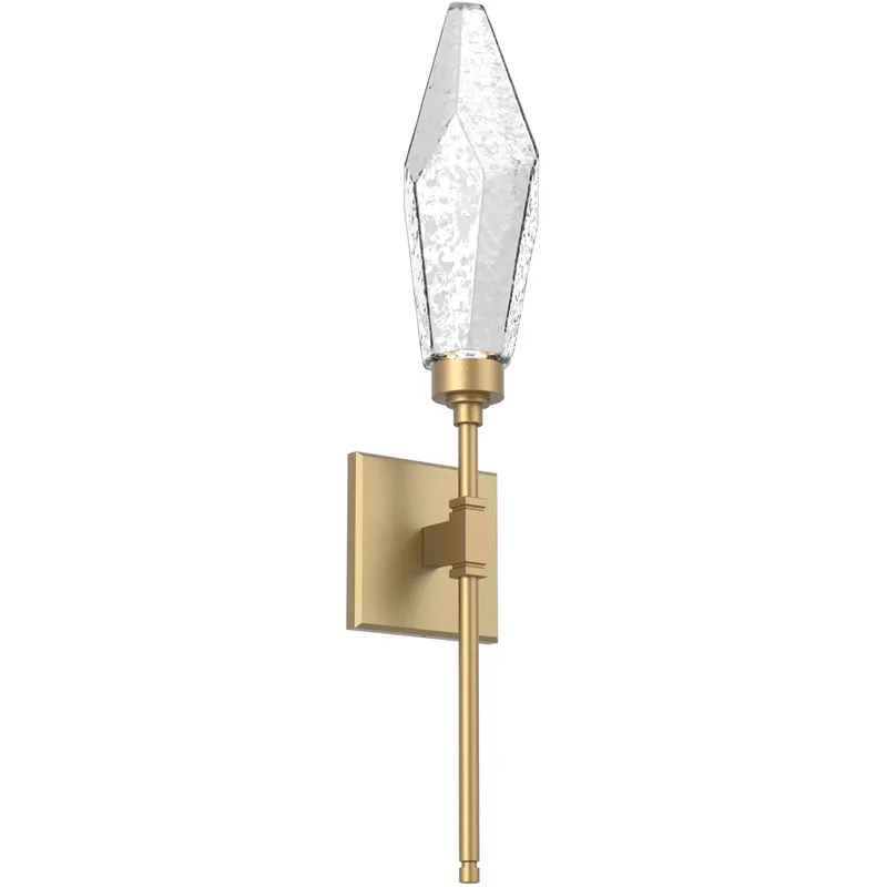 Rock Crystal LED 4.5 inch Gilded Brass ADA Indoor Sconce Wall Light, Belvedere