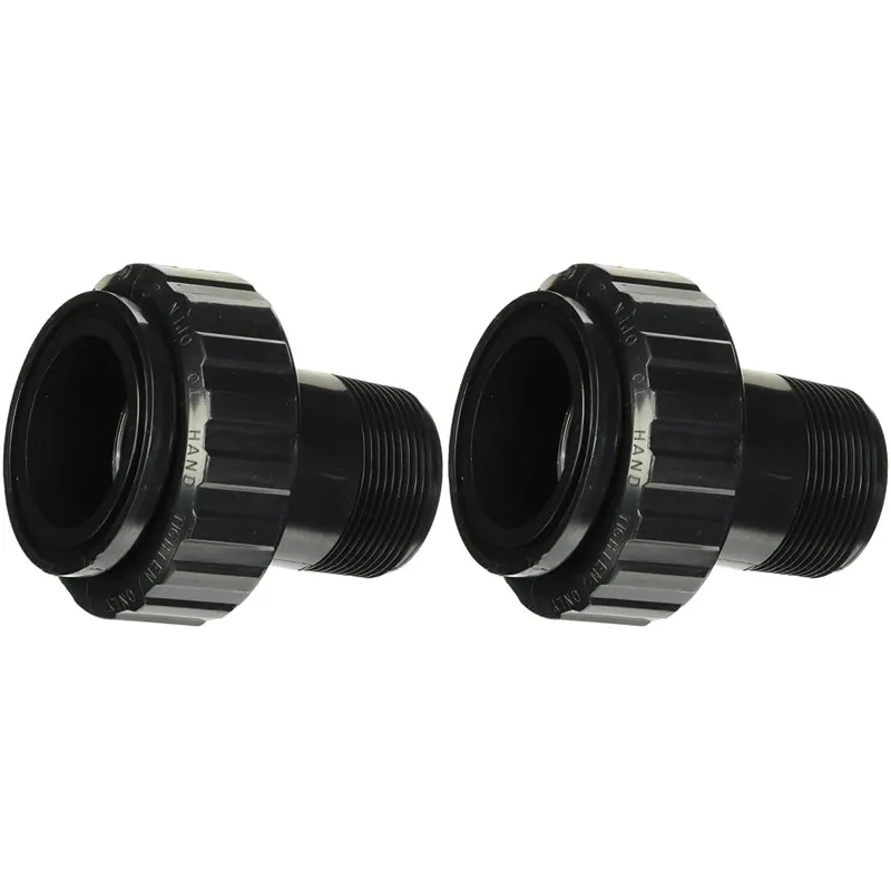 HAYWARD SP1500UNMPAK1 Male End Union Connector 1-1/2 Inch MIP ABS Pack of 2 for CL200 and CL220 Series Pools and Spa Chlorine Feeders