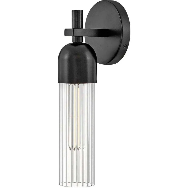 Soren 1 Light 5 inch Black Bath Light Wall Light