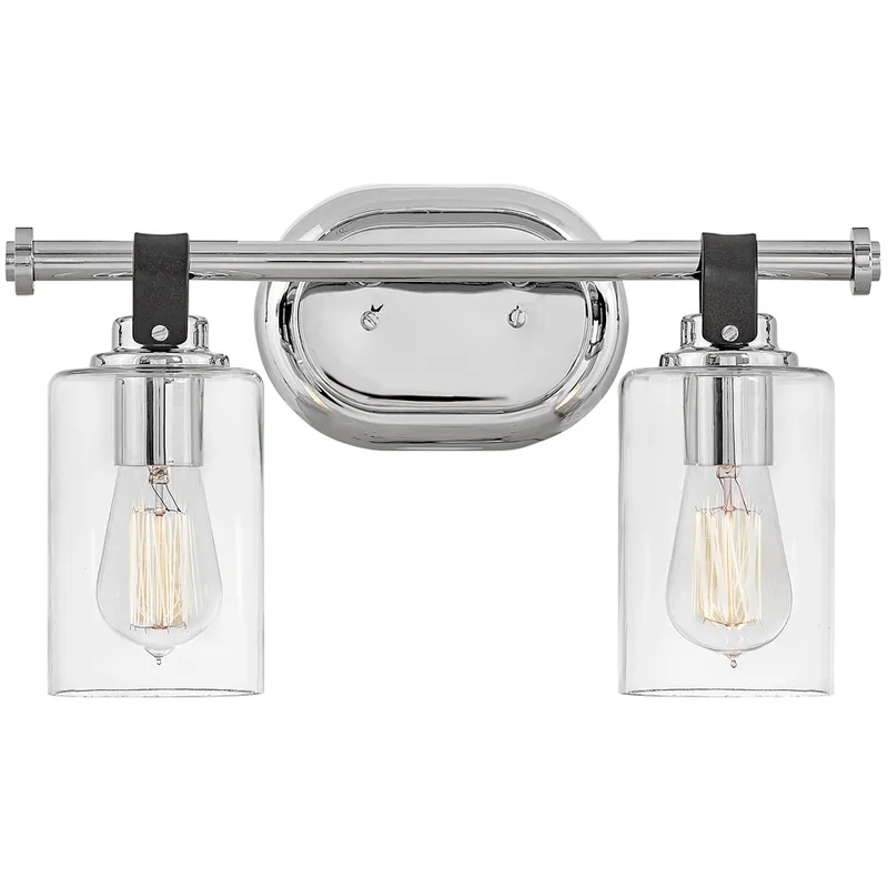 Halstead 2 Light 16 inch Chrome Vanity Light Wall Light