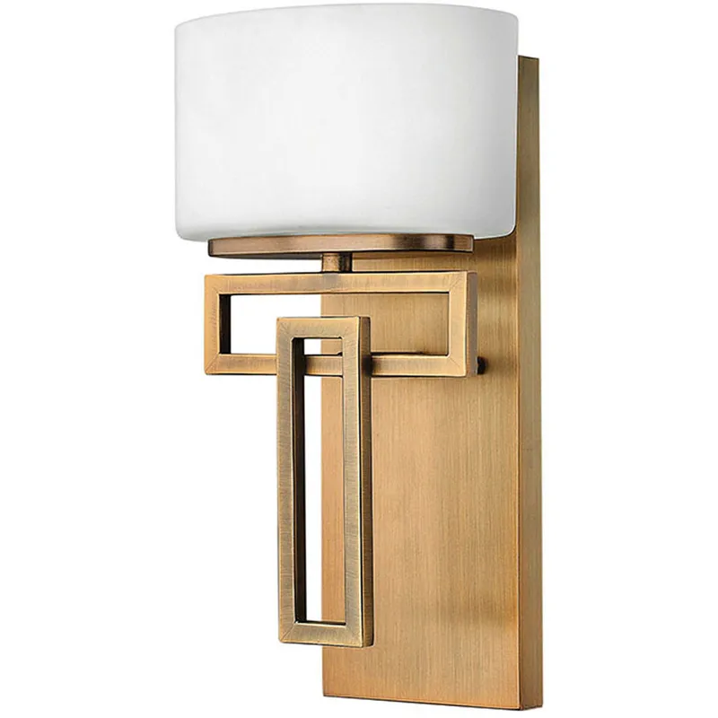 Lanza 1 Light 7 inch Brushed Bronze Vanity Light Wall Light