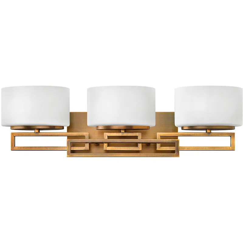Lanza 3 Light 25 inch Brushed Bronze Vanity Light Wall Light