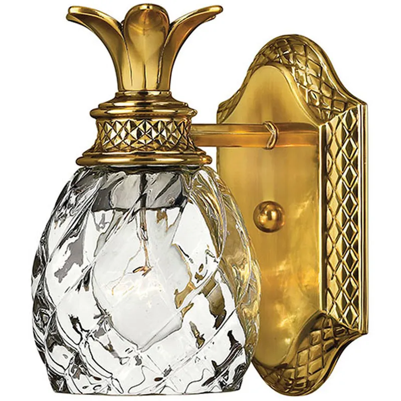 Plantation 1 Light 6.5 inch Burnished Brass Vanity Light Wall Light