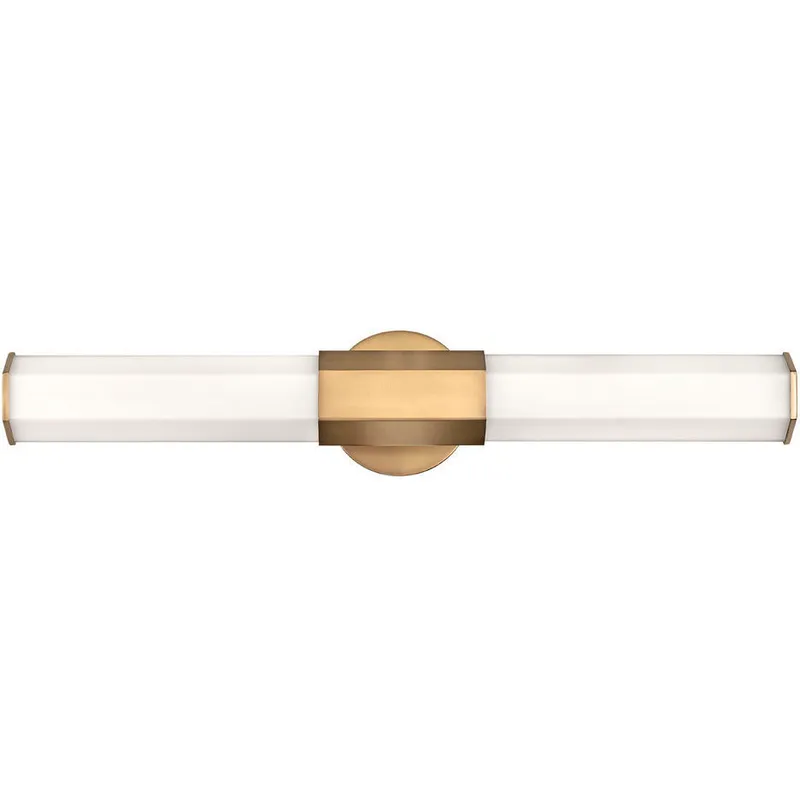 Facet LED 26 inch Heritage Brass Vanity Light Wall Light, Vertical