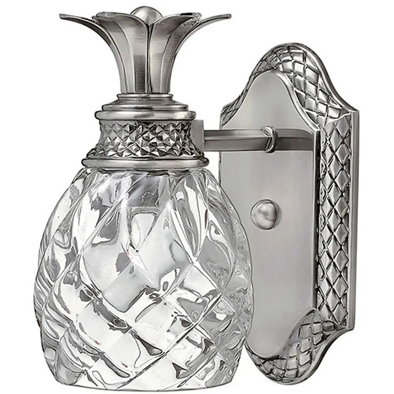 Plantation 1 Light 6.5 inch Polished Antique Nickel Vanity Light Wall Light