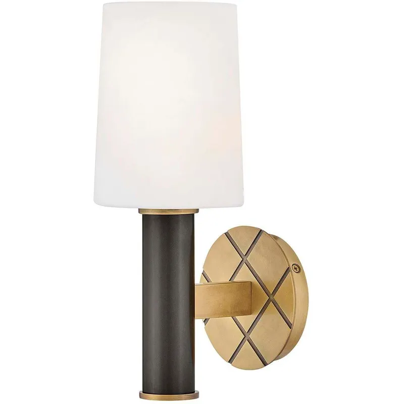 Declan 1 Light 6.75 inch Heritage Brass with Black Oxide Bath Light Wall Light