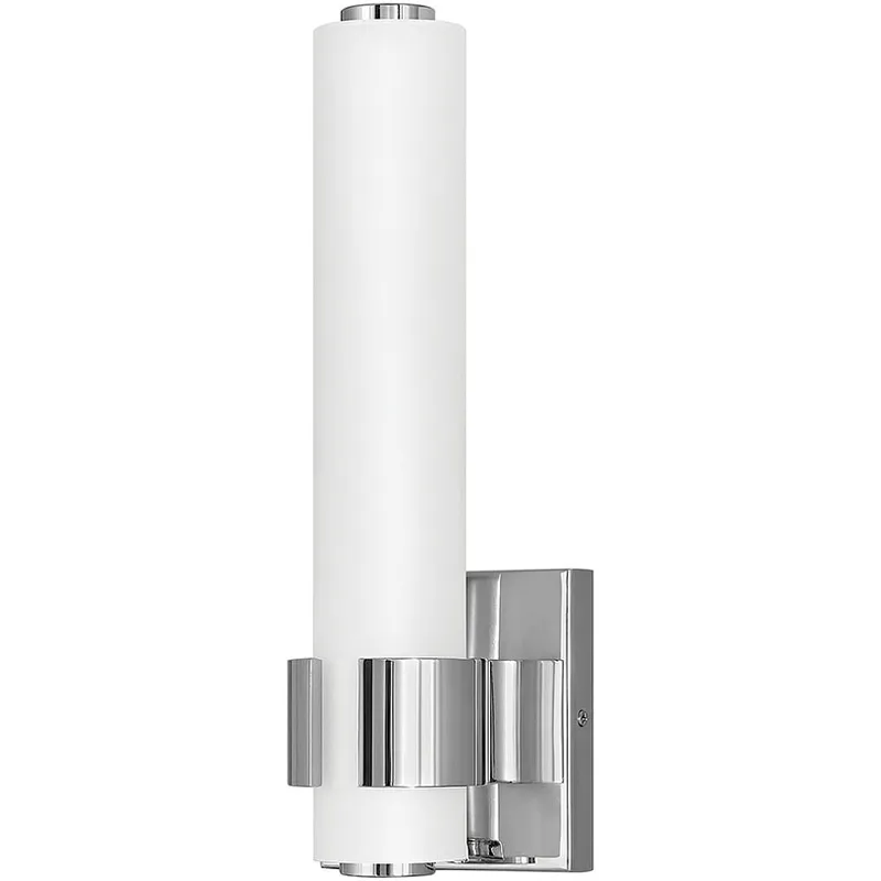 Aiden LED 5 inch Chrome Bath Light Wall Light, Vertical